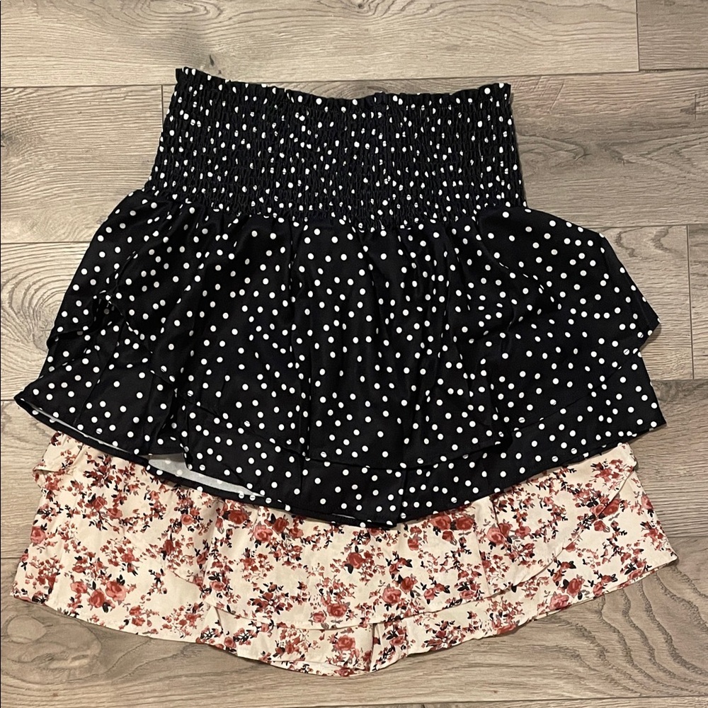 Floral and Polka Dot Skort Set - Picture 7 of 7